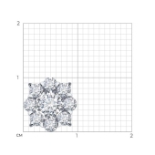 Подвеска из белого золота с бриллиантами
