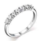 Кольцо из серебра с бриллиантами