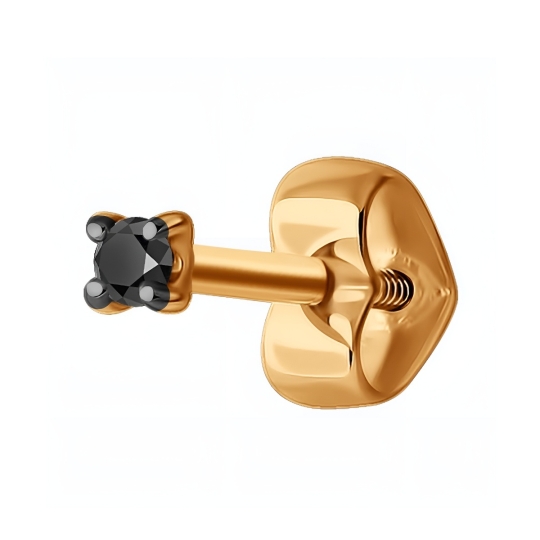 Серьги из золота с фианитами