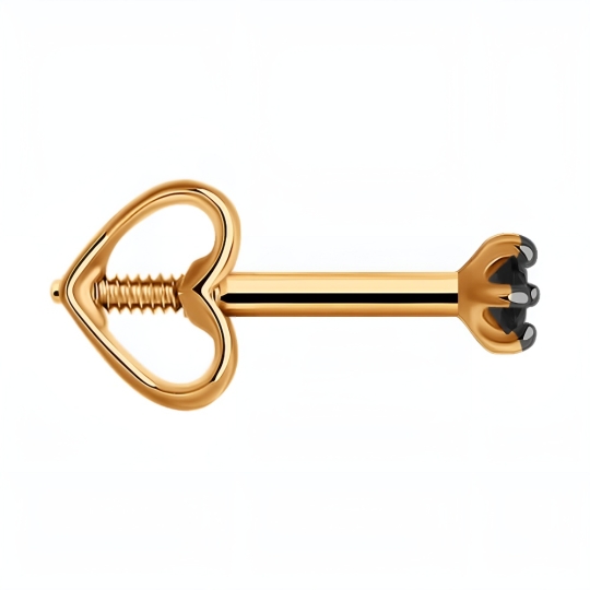 Серьги из золота с фианитами