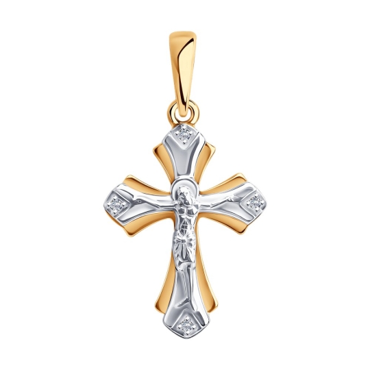 Подвеска из белого золота с бриллиантами