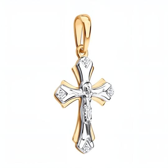 Подвеска из белого золота с бриллиантами