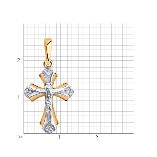 Подвеска из белого золота с бриллиантами