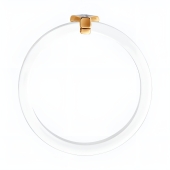 Кольцо из керамики с вставкой из золота и бриллиантами