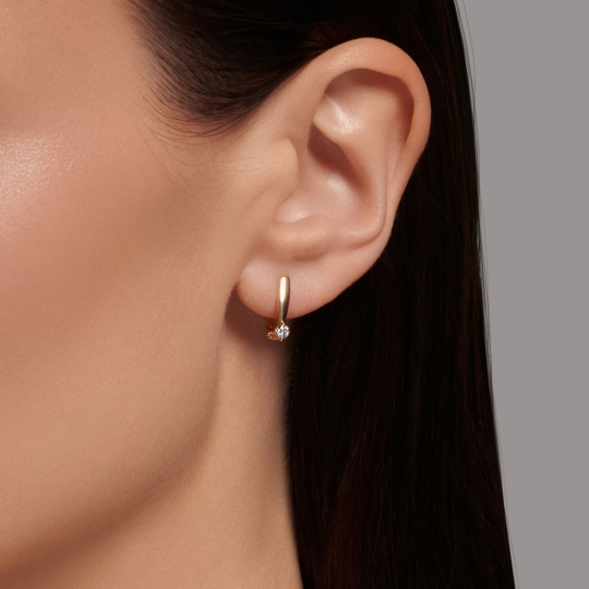 Серьги из золота с бриллиантами 