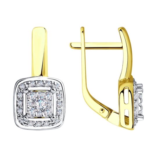 Серьги из золота с жемчугом