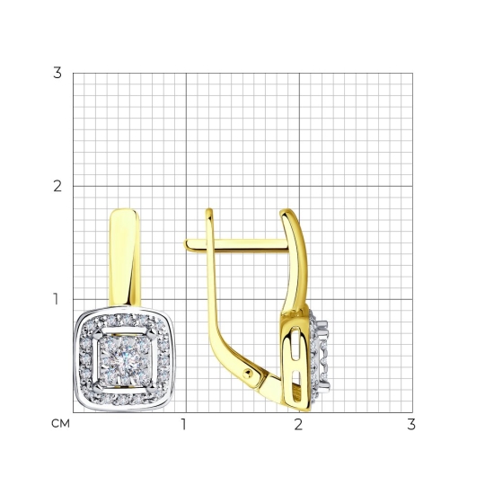 Серьги из золота с жемчугом