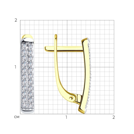 Серьги из золота с бриллиантами