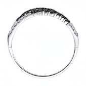 Кольцо из белого золота с бриллиантами