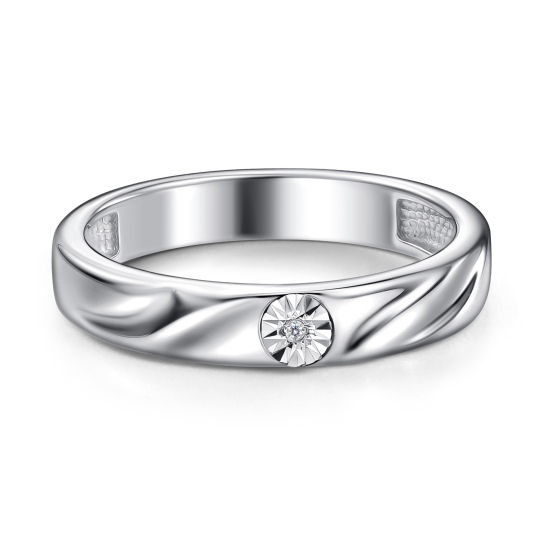 Кольцо из серебра с горным хрусталем