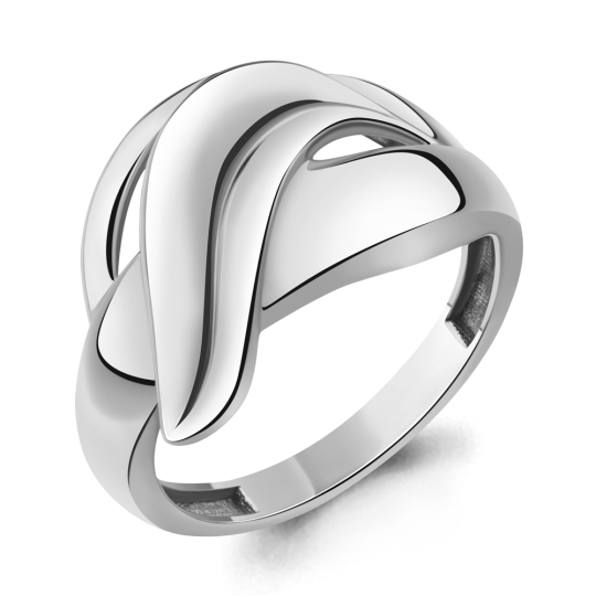 Кольцо из серебра с позолотой и фианитами