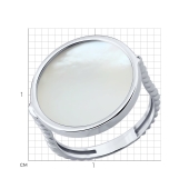 Кольцо из серебра с перламутром