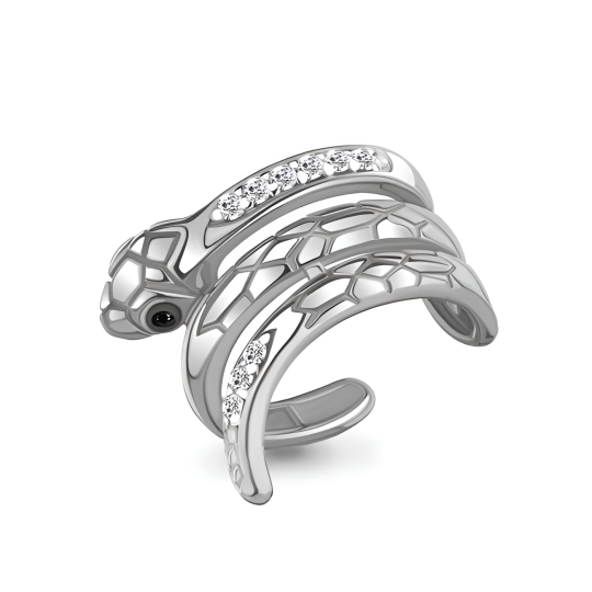 Серьги из серебра с ювелирными кристаллами зеленый аметист