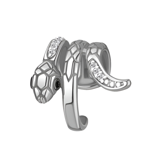 Серьги из серебра с ювелирными кристаллами зеленый аметист