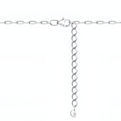 Колье из серебра с фианитами