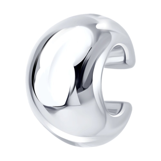 Серьги из серебра с ювелирными кристаллами и фианитами