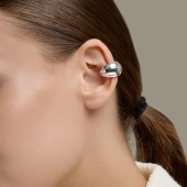 Серьга-кафф из серебра