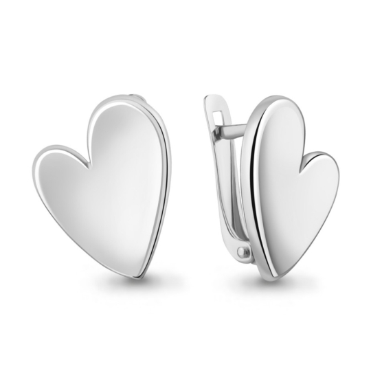 Серьги из серебра с ювелирными кристаллами