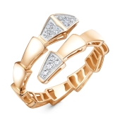 Кольцо из золота с фианитами