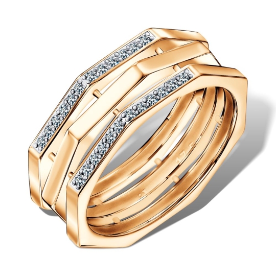 Кольцо из золота с бриллиантом