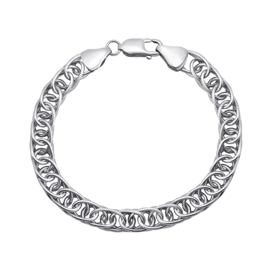 Браслет из серебра с фиантами