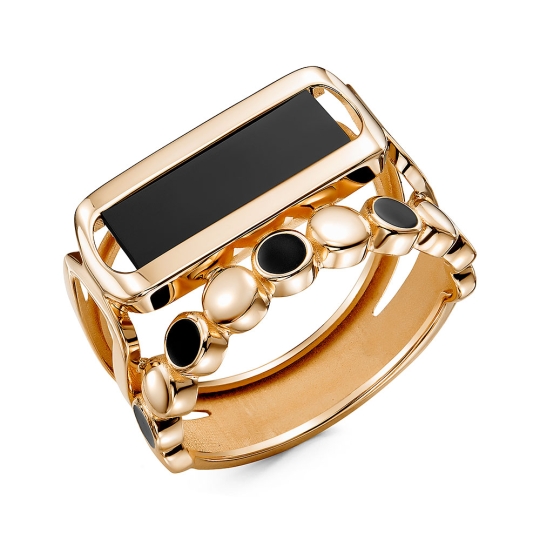 Кольцо из золота с фианитами