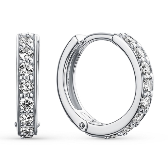 Кольцо из серебра с фианитами