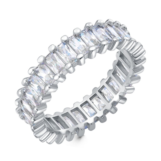 Набор колец из серебра с фианитами