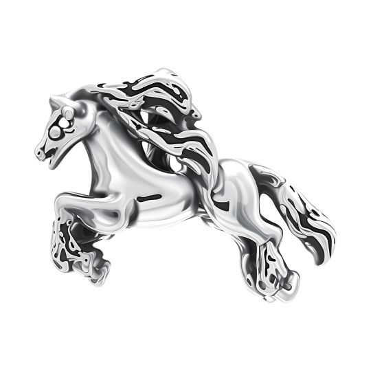 Подвеска из серебра с фианитами 