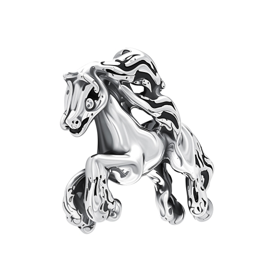 Подвеска из серебра с фианитами 