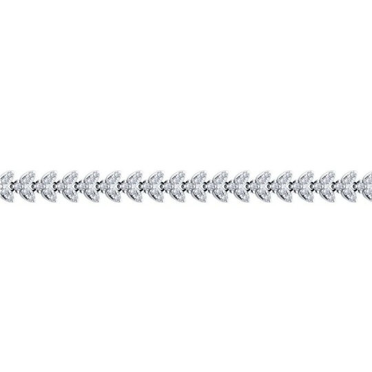 Браслет из серебра с позолотой