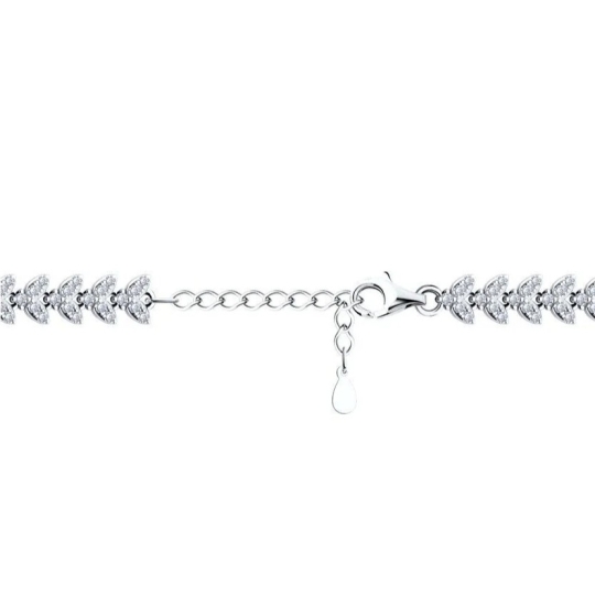 Браслет из серебра с позолотой