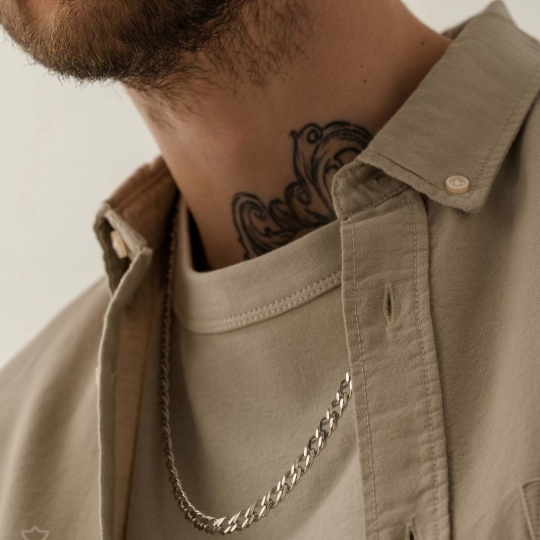 Цепь из серебра плетения "Снейк"