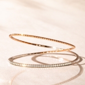 Браслет из комбинированного золота с бриллиантами