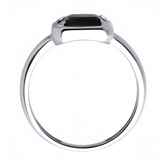 Подвеска из серебра с ониксом