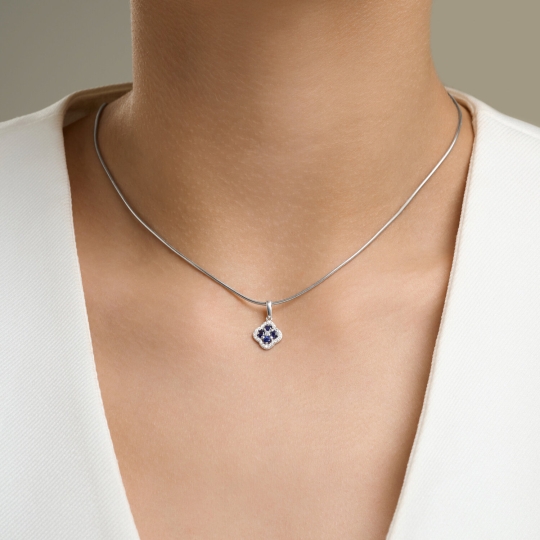 Подвеска-крест из серебра 