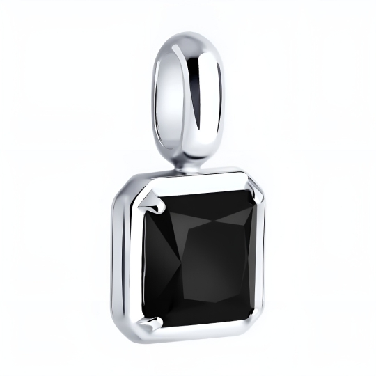 Подвеска из серебра с горным хрусталем