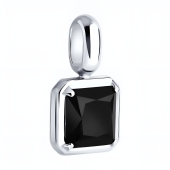 Подвеска из серебра с ониксом