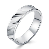 Обручальное кольцо из серебра