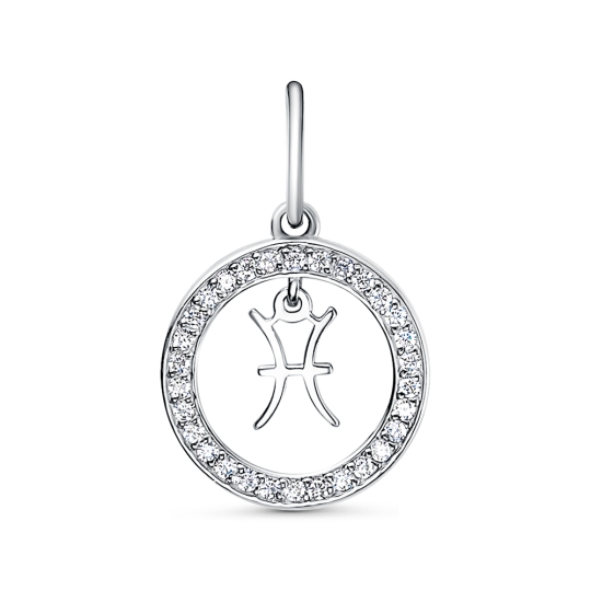 Подвеска из серебра с жемчугом