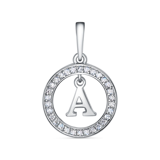 Крест из серебра с чернением на текстильном шнурке