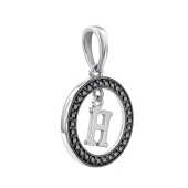 Подвеска из серебра с фианитами 