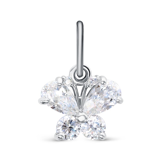 Подвеска из серебра с бриллиантом