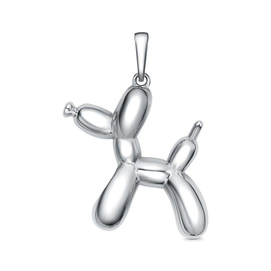 Подвеска из серебра с фианитами