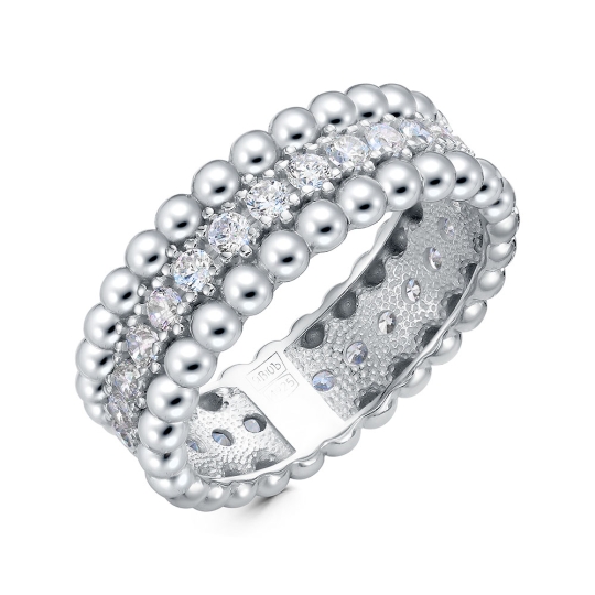 Кольцо из серебра с жемчугом