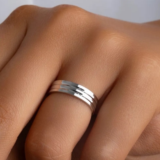 Кольцо из серебра с раухтопазом