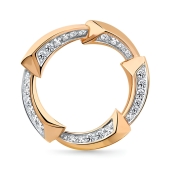 Подвеска из золота с фианитами