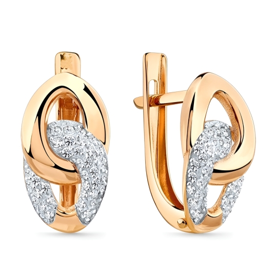 Кольцо из золота с фианитами