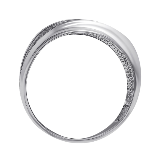 Кольцо из серебра с фианитами