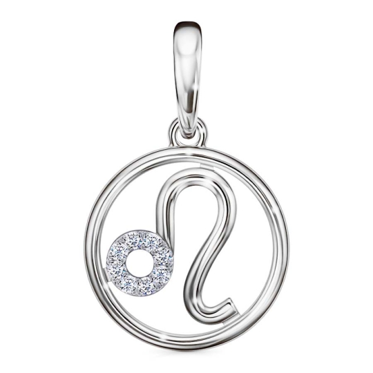 Подвеска из серебра с фианитами "Знак зодиака Стрелец"